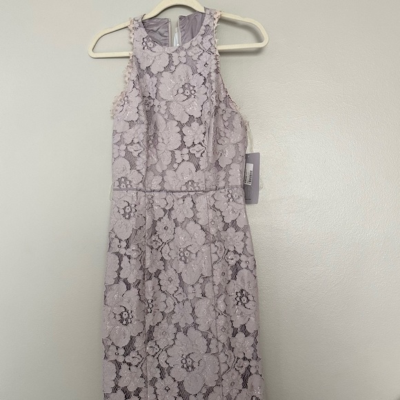 NWT Js Collections Halter Lace Gown - Picture 1 of 12
